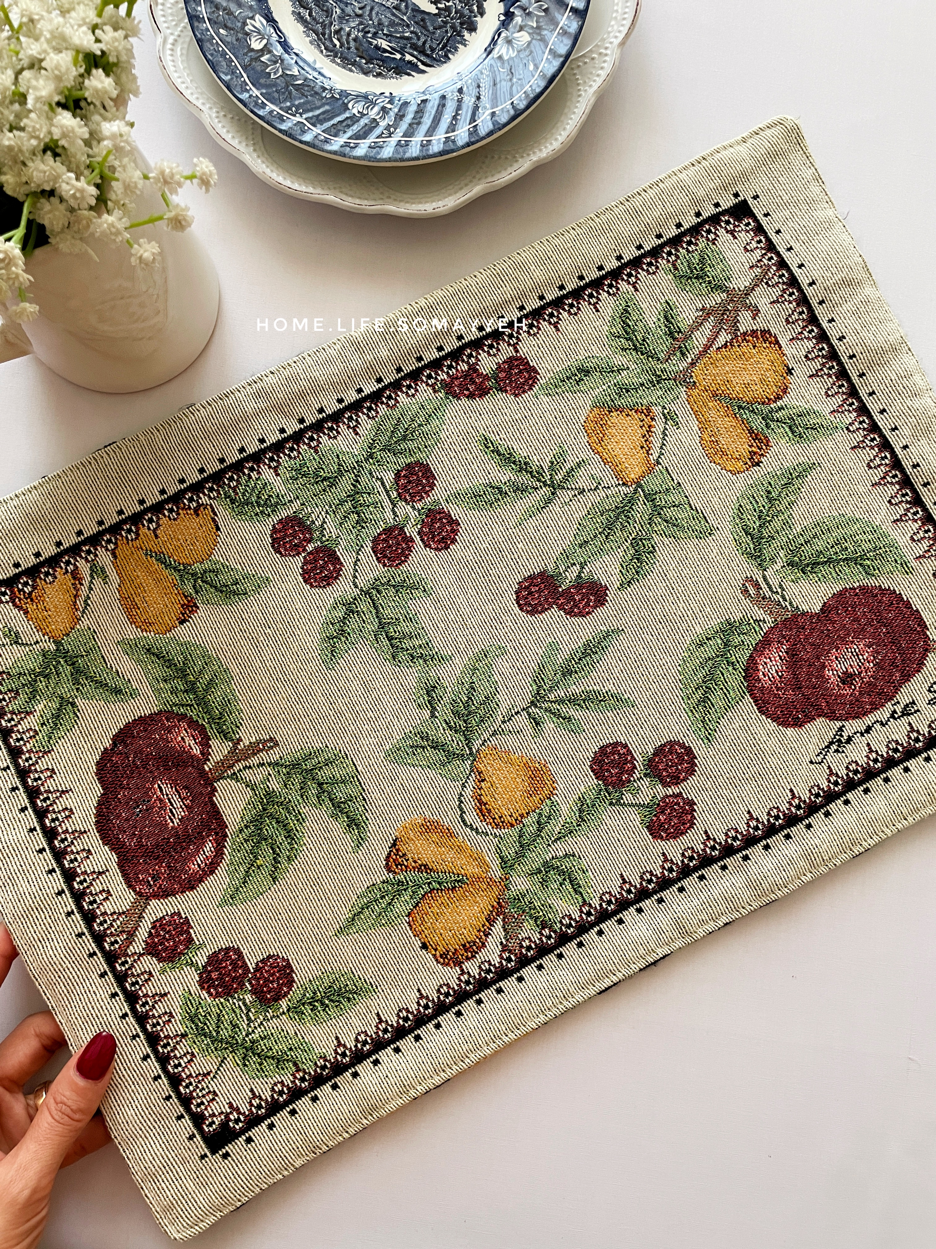 زیربشقابی دورو (بادوطرح متفاوت)