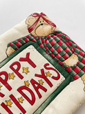 دیوارکوب یا آویز پارچهای Happy Holidays