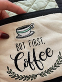 دستگیره جیبدار گلدوزی coffee