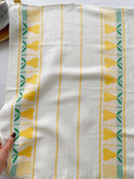 دستمال کتان طرح گلابی