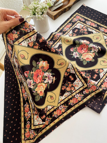 پنل کتان دوخت کوسن/۲عددی