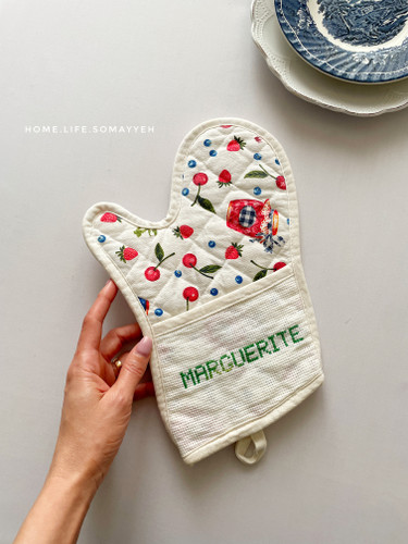 دستکش فر شمارهدوزی طرح Marguerite/محصول آمریکا