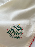 دستمال کتان گلدوزی کاج
