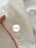 دستمال کتان گلدوزی کاج