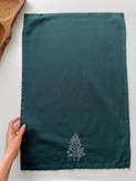 دستمال کتان/گلدوزی کاج🎄
