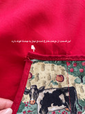 پیشبند دامنی کتان طرح مزرعه حیوانات