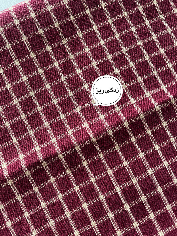 دستمال کتان تکه دوزی و گلدوزی