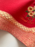 دستمال کتان گلدوزی