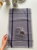 دستمال کتان گلدوزی