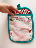 دستگیره جیبدار سیلیکونی با طرح دستور کوکی شکلاتی و نعنایی