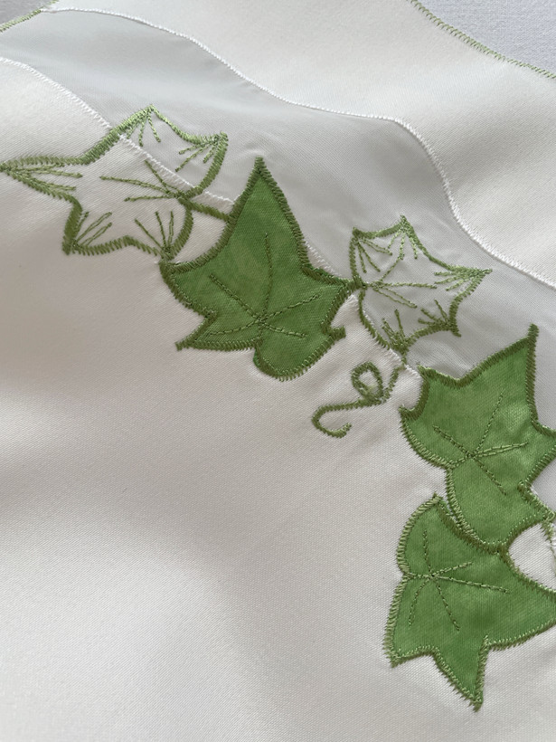 رومیزی تکه دوزی برگ