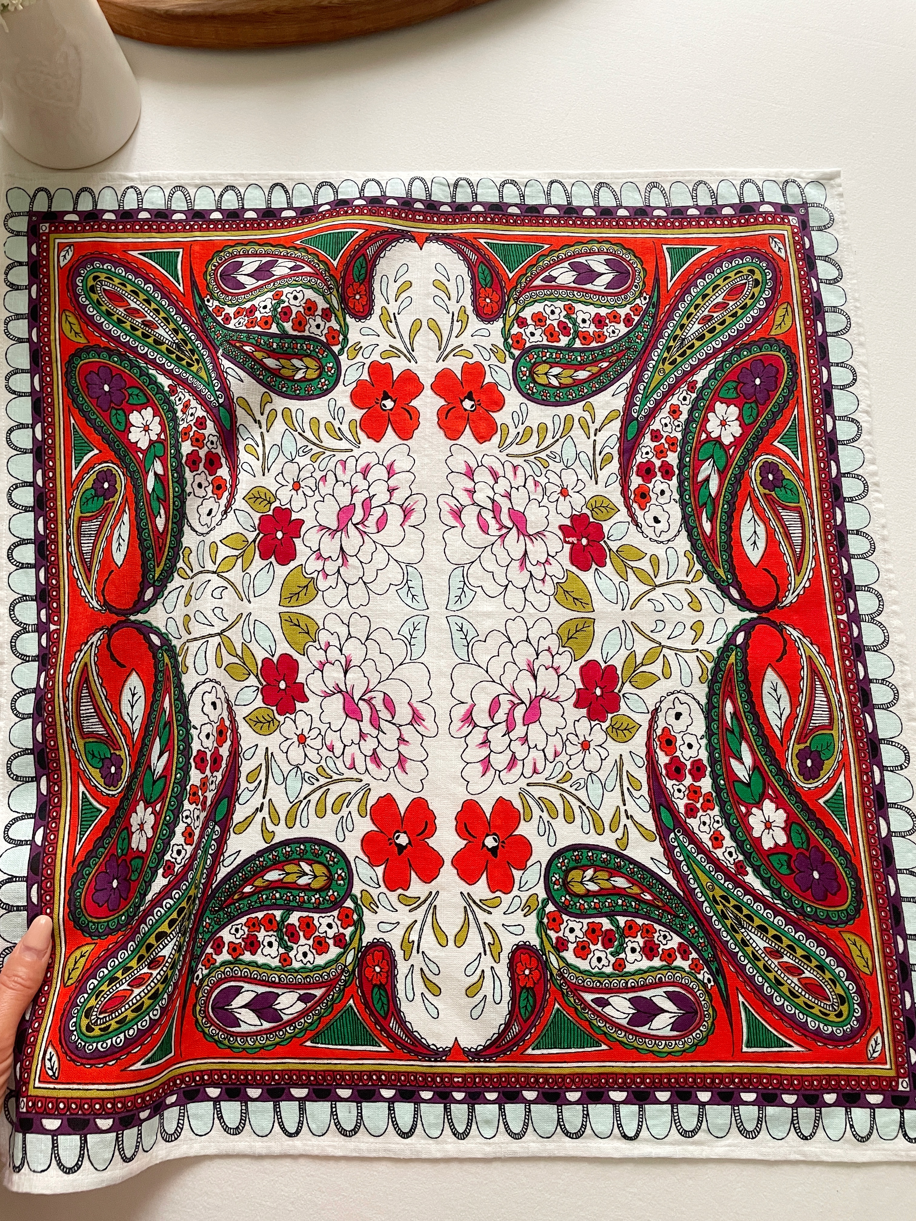 دستمال کتان