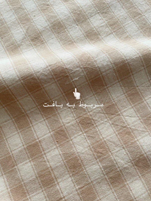 دستمال کتان تکه دوزی برگ