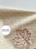 دستمال کتان تکه دوزی