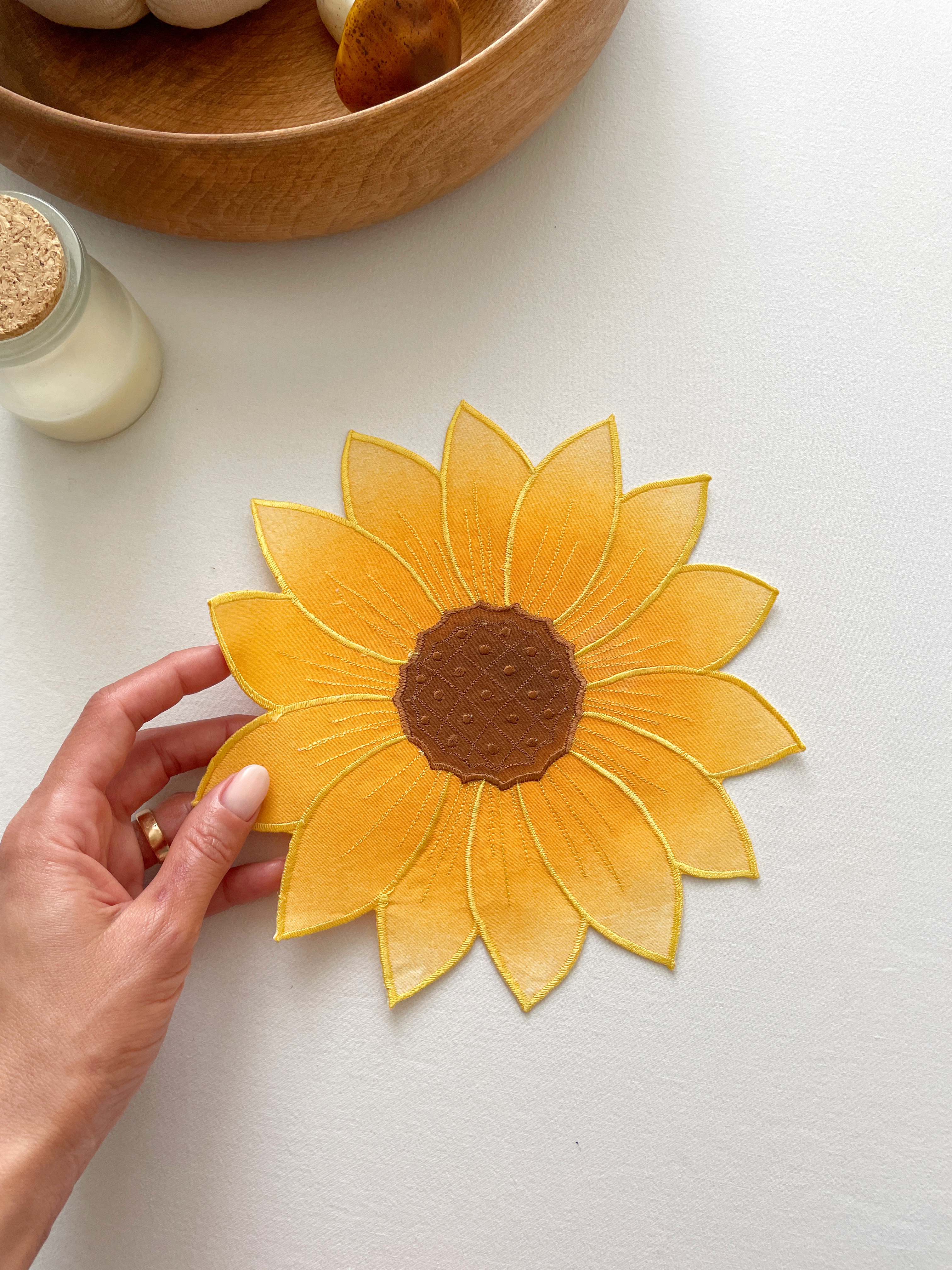 رومیزی کوچک آفتابگردون