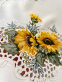 رومیزی تکه دوزی آفتابگردون