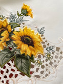 رومیزی تکه دوزی آفتابگردون