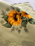 رویه کوسن تکه دوزی و گلدوزی آفتابگردون