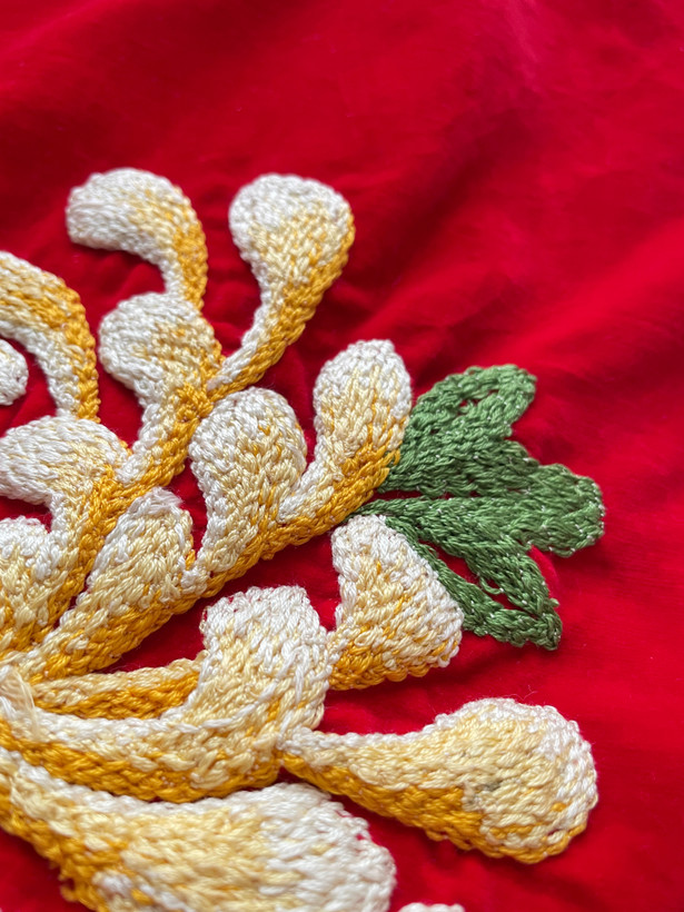 رویه کوسن گلدوزی دستدوز