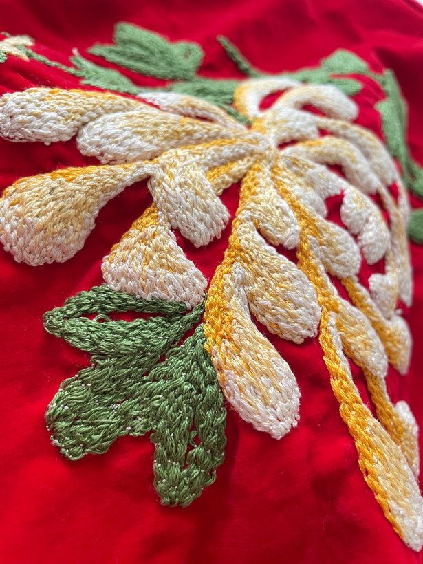 رویه کوسن گلدوزی دستدوز