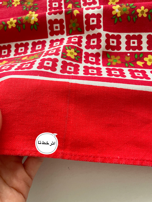 رومیزی یا دستمال کتان بزرگ
