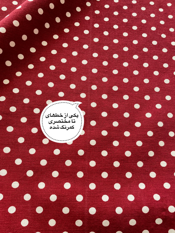 دستمال کتان خالخالی