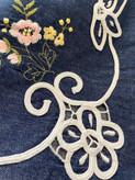 رویه کوسن گلدوزی جین