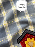 دستمال کتان تکه دوزی
