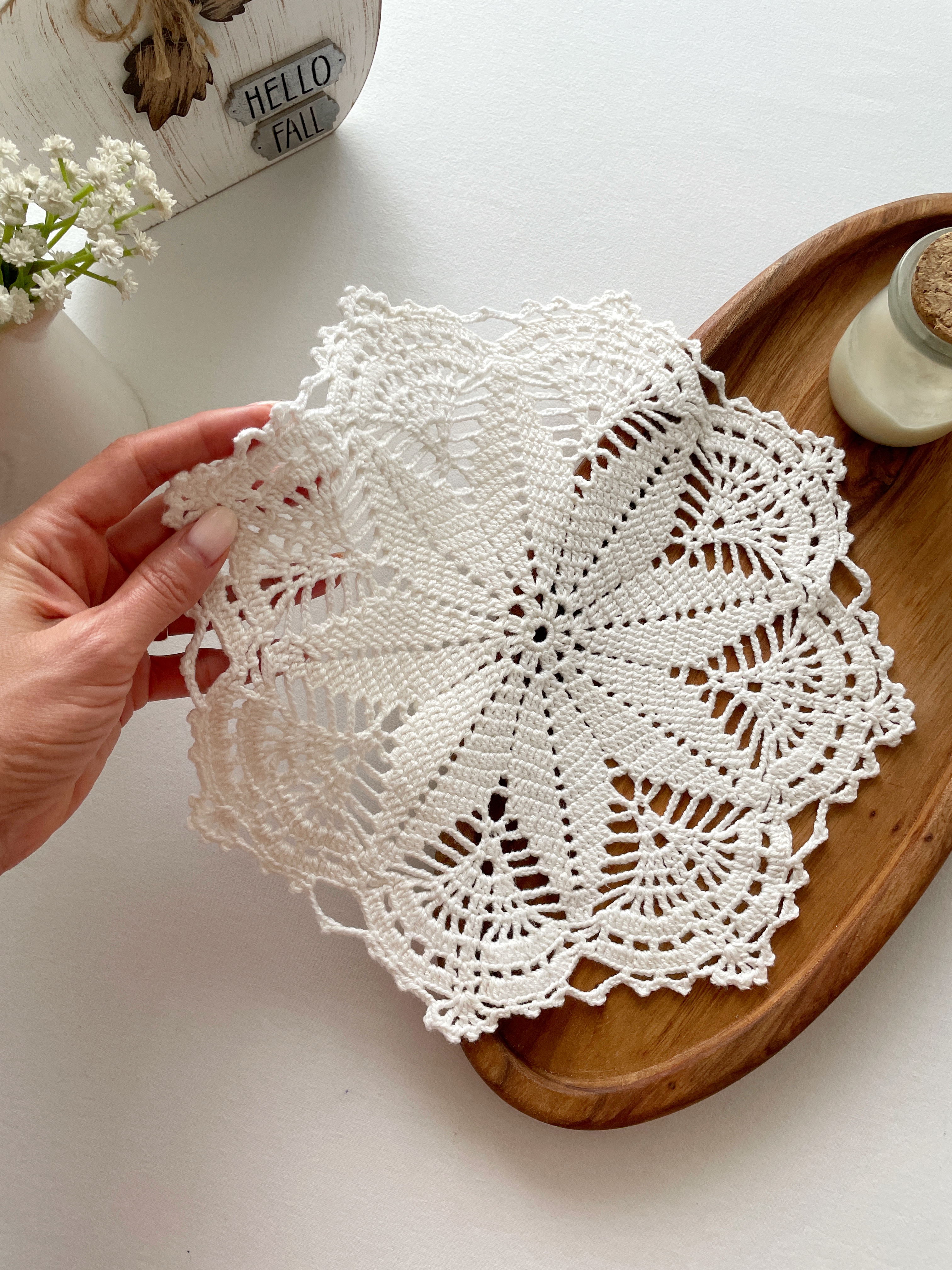 رومیزی قلاببافی