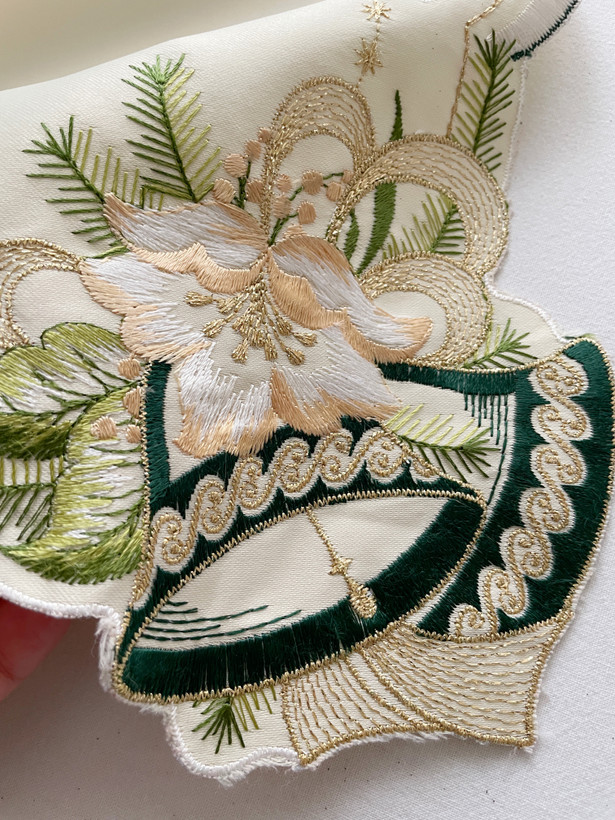 رومیزی گلدوزی(۲عددی)