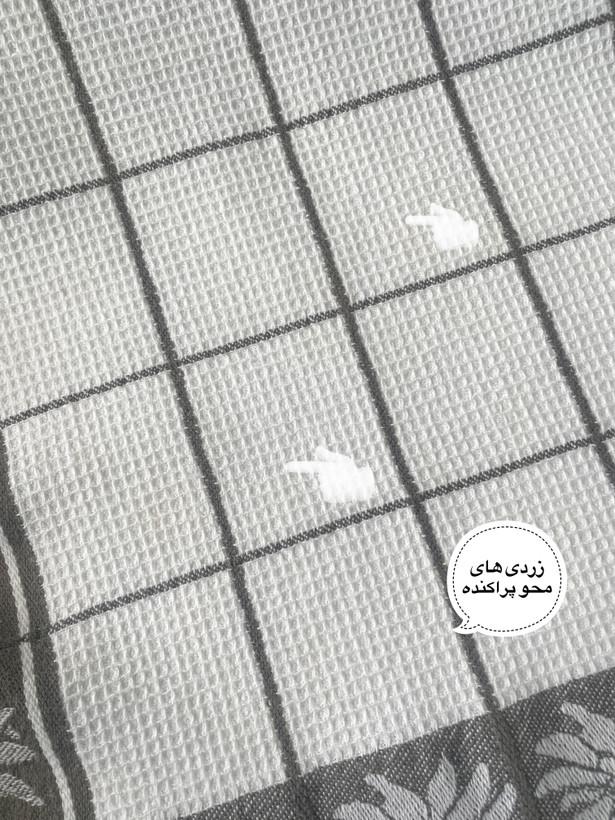 دستمال کتان وافلی(جفت)