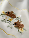 رومیزی تکه دوزی و گلدوزی خرگوشی
